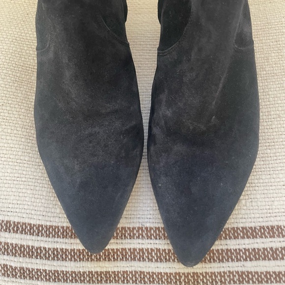 Isabel Marant Derst Black Suede Zip Kitten Heel Ankle Boots Booties - Picture 12 of 14